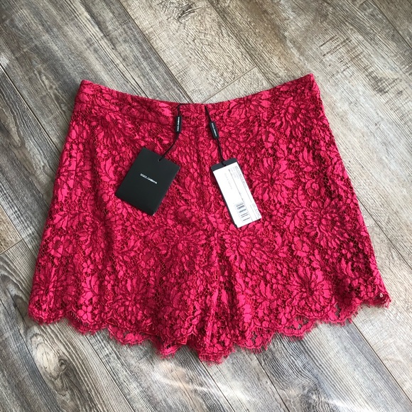 Dolce & Gabbana Pants - Dolce & Gabbana Lace Shorts 44
